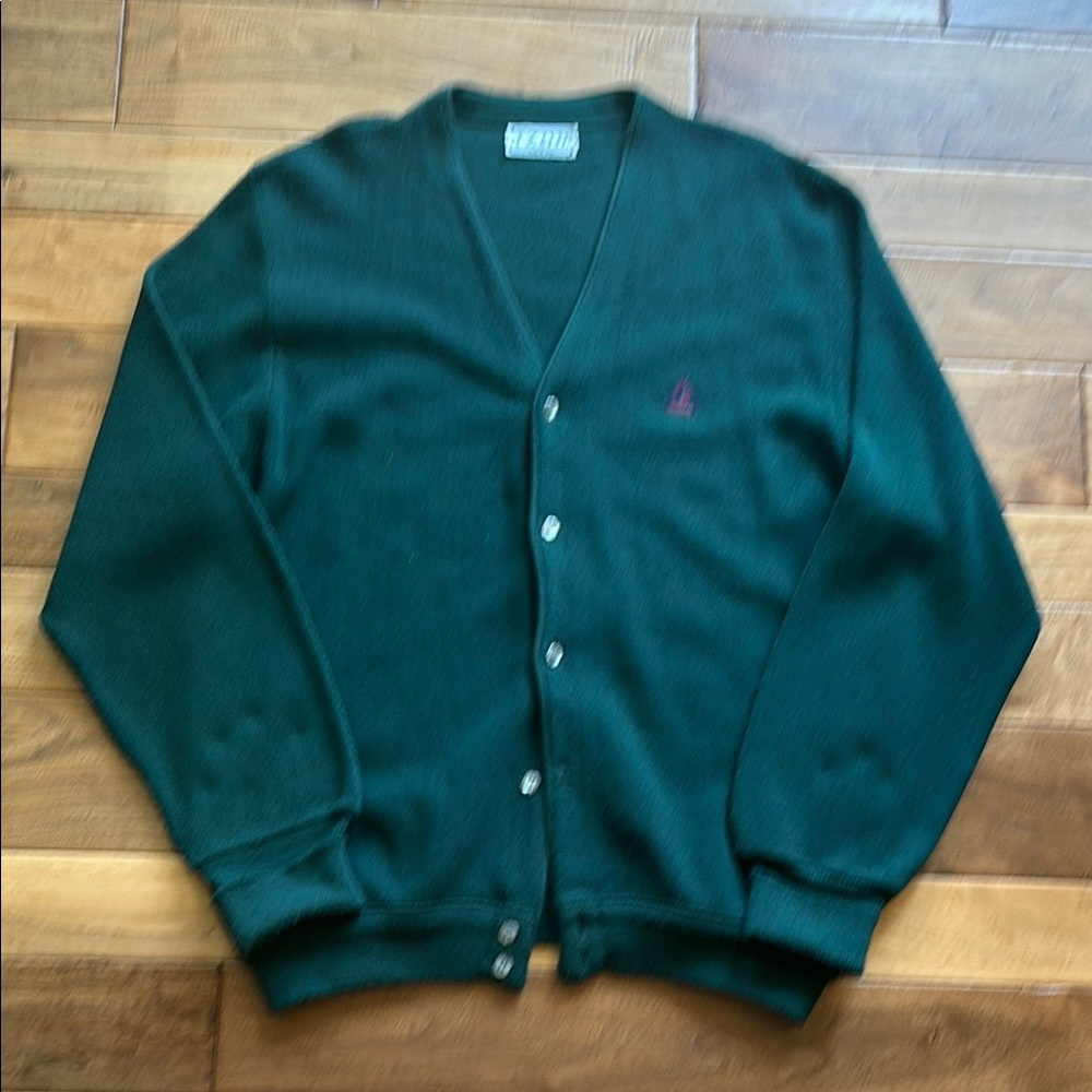 Vtg Izod Lacoste cardigan